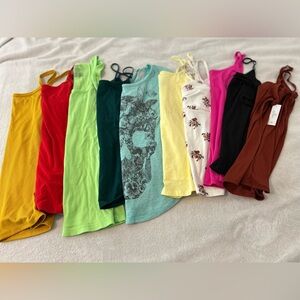 No Boundaries Camisole Tank Top Lot Size L 11-13 Ribbed Basic Camis Bundle